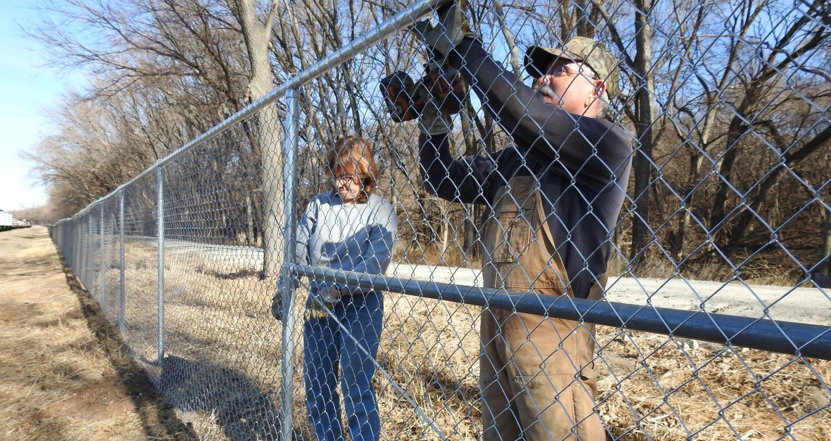 Fence completed along Blue River Rail Trail